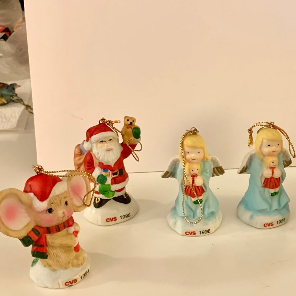 7  VIntage MIniature Christmas Ornaments from CVS